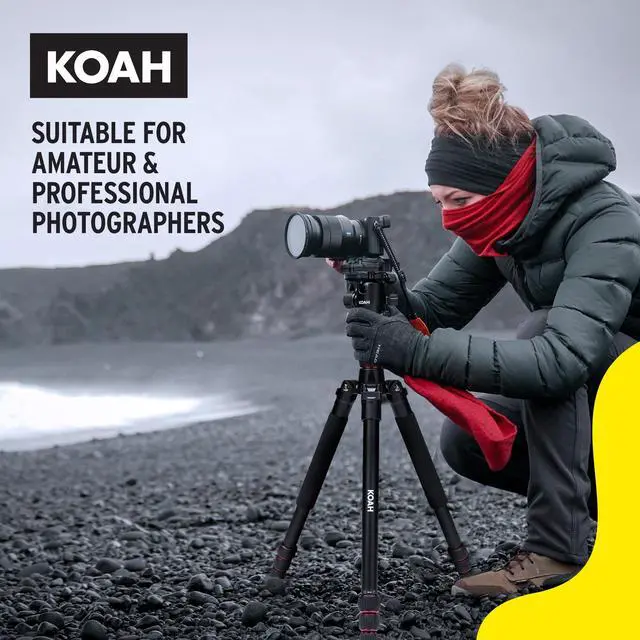 Alt view image 6 of 7 - KOAH Perihelion Professional 5' Camera Tripod with 360-Degree Ball Head