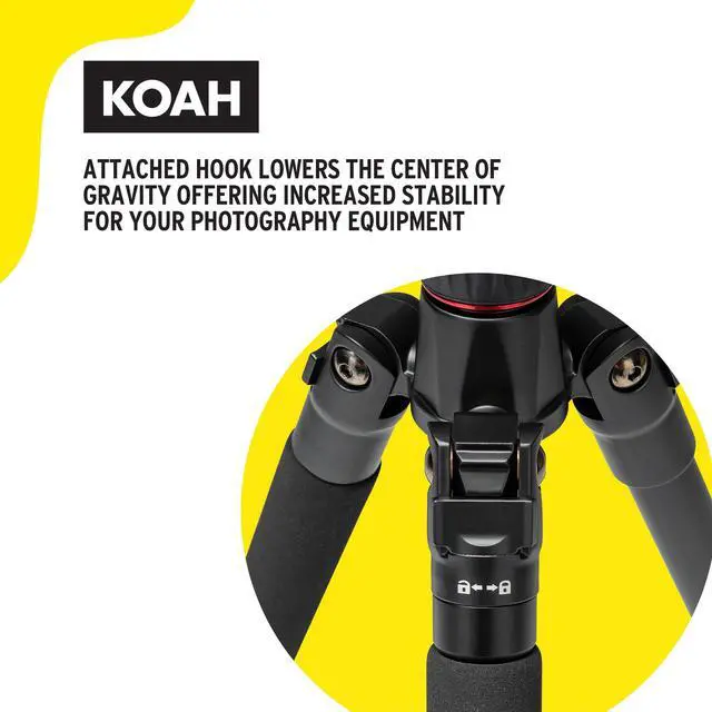 Alt view image 5 of 7 - KOAH Perihelion Professional 5' Camera Tripod with 360-Degree Ball Head