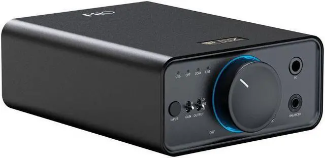 Alt view image 2 of 8 - FiiO K7 Full Balanced HiFi DAC Headphone Amplifier AK4493S*2, XMOS XU208 PCM384kHz DSD256,USB/Optical/Coaxial/RCA Inputs, 6.35mm/4.4mm Output