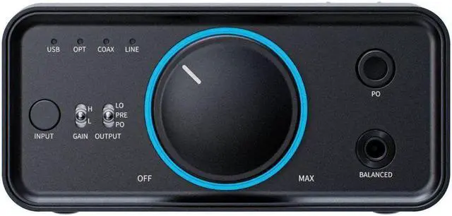 Alt view image 3 of 8 - FiiO K7 Full Balanced HiFi DAC Headphone Amplifier AK4493S*2, XMOS XU208 PCM384kHz DSD256,USB/Optical/Coaxial/RCA Inputs, 6.35mm/4.4mm Output