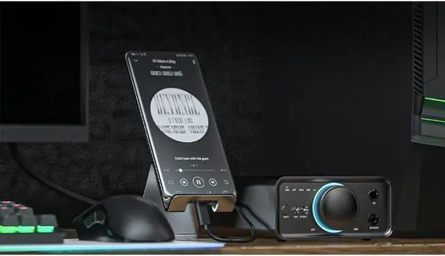 Alt view image 8 of 8 - FiiO K7 Full Balanced HiFi DAC Headphone Amplifier AK4493S*2, XMOS XU208 PCM384kHz DSD256,USB/Optical/Coaxial/RCA Inputs, 6.35mm/4.4mm Output