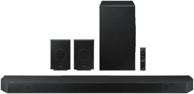 Main image of SAMSUNG Q990D 11.1.4ch Soundbar w/Wireless Dolby Atmos Audio, Rear Speaker Included, Q-Symphony, SpaceFit Sound Pro, Adaptive Sound, Game Mode Pro with Alexa Built-in