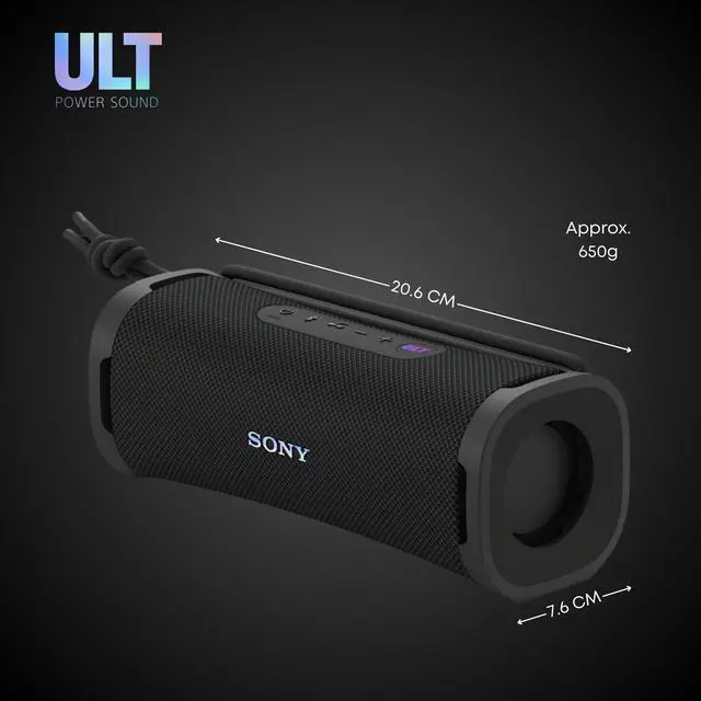 Alt view image 4 of 7 - Sony ULT FIELD series Speaker - SRSULT10/B (Black) with Hardshell Travel & Protective Case bundle