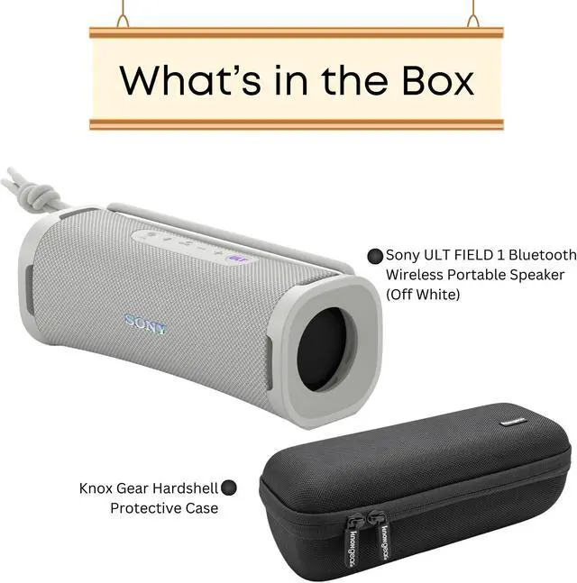 Alt view image 2 of 7 - Sony ULT FIELD series Speaker - SRSULT10/B (White) with Hardshell Travel & Protective Case bundle