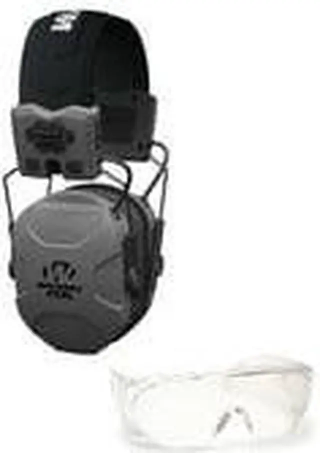 Alt view image 2 of 7 - Walker's XCEL 500BT Digital Electronic Muff and Sport Shooting Glasses Bundle