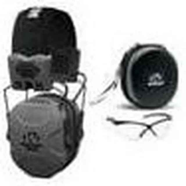 Alt view image 4 of 7 - Walker's XCEL 500BT Digital Electronic Muff with Shooting Glasses and Case Kit