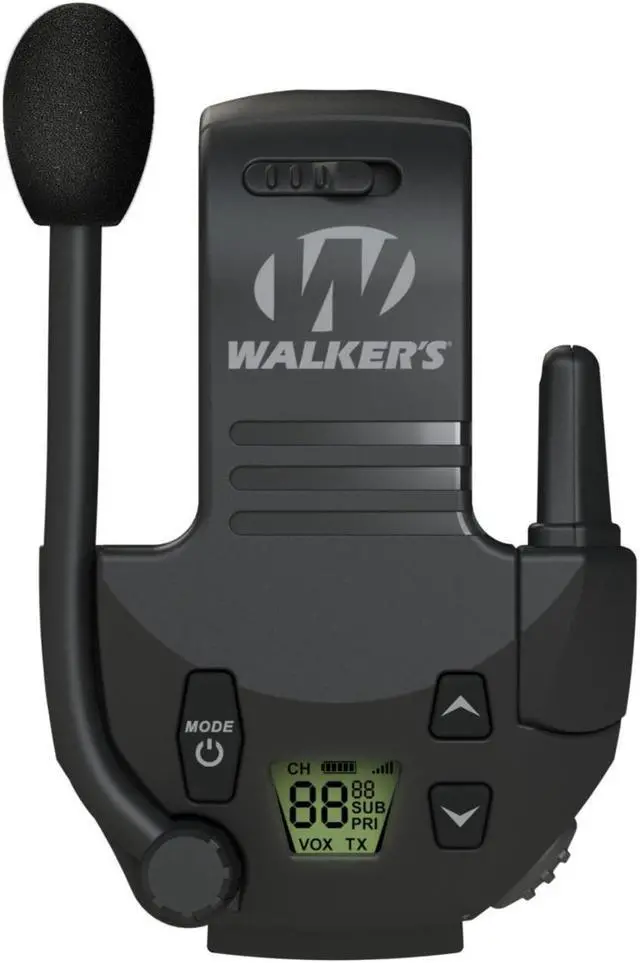 Alt view image 2 of 6 - Walker's Tactical/Hunting Walkie Talkie for Razor Muffs (2-Pack) with Carabiner