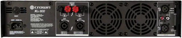 Alt view image 13 of 17 - Crown XLI800 Stereo 600-Watt Power Amplifier