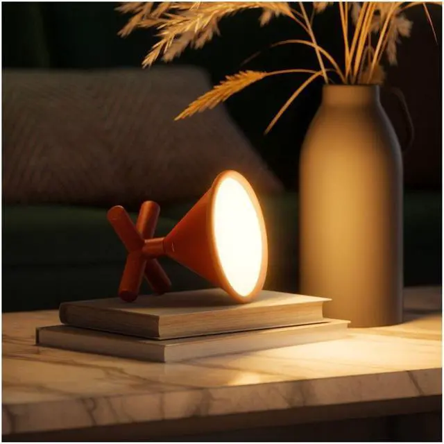 Alt view image 2 of 6 - Umbra Cono Portable Smart Lamp with Rechargeable Battery, Over 16 Million Colors, and Nanoleaf App Support (Sierra)