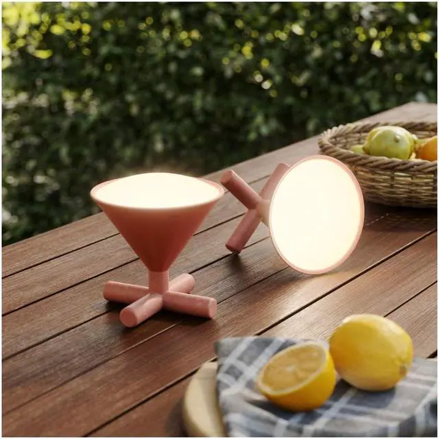 Alt view image 3 of 6 - Umbra Cono Portable Smart Lamp with Rechargeable Battery, Over 16 Million Colors, and Nanoleaf App Support (Sierra)