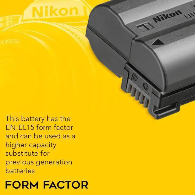 Alt view image 4 of 6 - Nikon EN-EL15c Rechargeable Li-ion Battery (2-pack) with Dual USB-C Charger with LCD Display bundle
