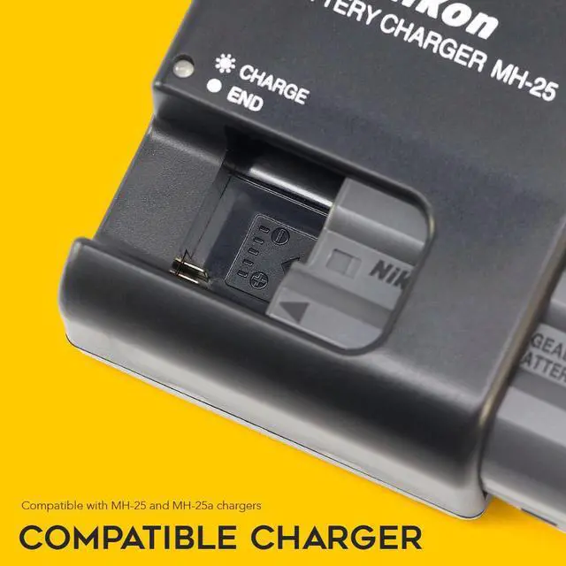 Alt view image 5 of 6 - Nikon EN-EL15c Rechargeable Li-ion Battery (2-pack) with Dual USB-C Charger with LCD Display bundle