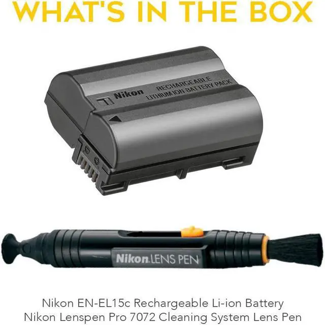 Alt view image 6 of 6 - Nikon EN-EL15c Rechargeable Li-ion Battery with Nikon Lenspen Cleaning System bundle