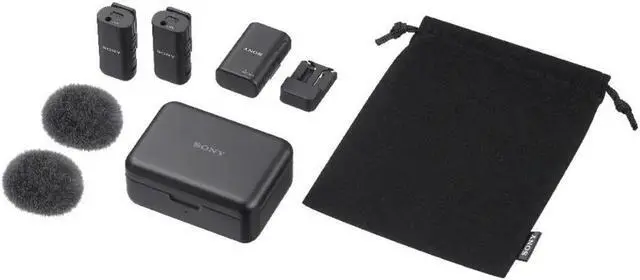 Alt view image 3 of 14 - Sony ECM-W3 2-Person Wireless Microphone System with Multi Interface Shoe