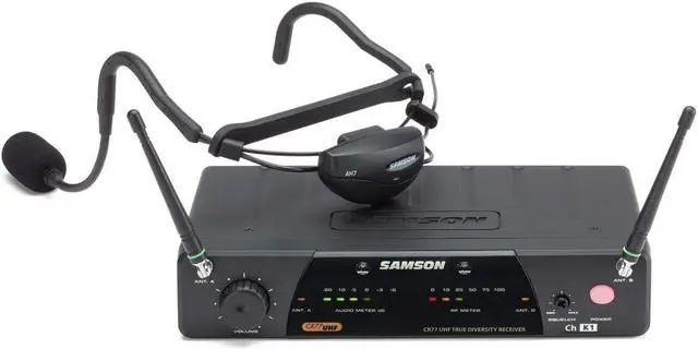 Main image of Samson AirLine 77 AH7 Wireless Fitness Headset Microphone System (K2490.975 MHz)