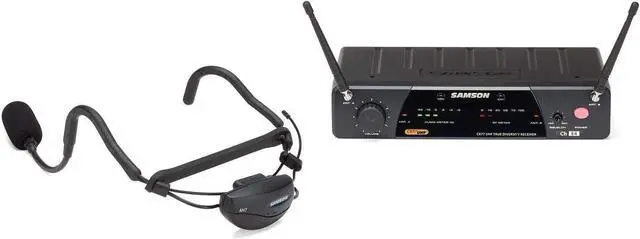 Alt view image 3 of 7 - Samson AirLine 77 AH7 Wireless Fitness Headset Microphone System (K2490.975 MHz)