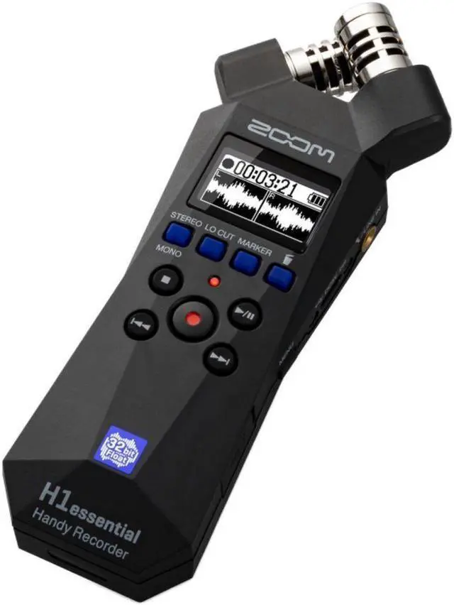 Alt view image 8 of 13 - Zoom H1essential 2-Track 32-Bit Float Portable Audio Recorder