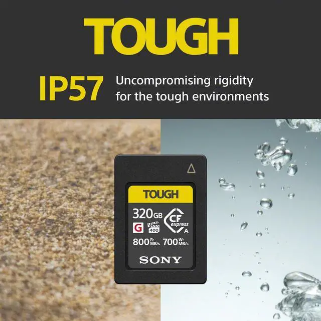 Alt view image 4 of 14 - Sony CFexpress 320GB Type A Memory Card with 800MB/s Read & 700MB/s Write speed