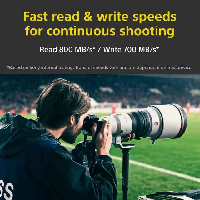 Alt view image 7 of 14 - Sony CFexpress 320GB Type A Memory Card with 800MB/s Read & 700MB/s Write speed