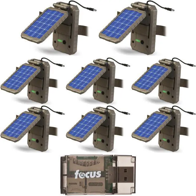 Main image of Stealth Cam Lithium Solar Power Panel (8-Pack) with Card Reader