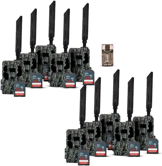 Main image of Browning Trail Camera-Pro Scout MAX HD  w/ 32 GB Memory Cards and Card Reader (10-Pack)