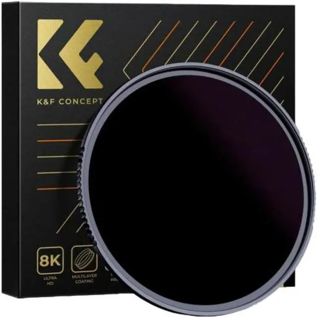 Main image of K&F Concept 82mm Solar Filter ND100000, 16.6-Stop Solid Neutral Density Filter for DSLR Camera Nano-X Series