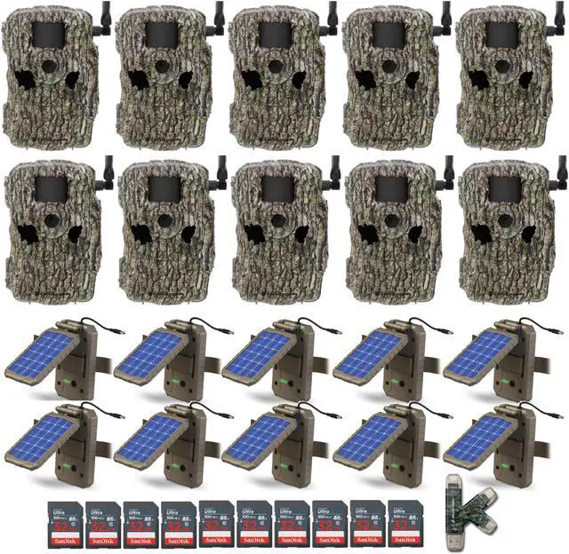 Main image of Stealth Cam Fusion X 26MP Camera Dual Carrier with SD and Solar Panel (10 Pack)