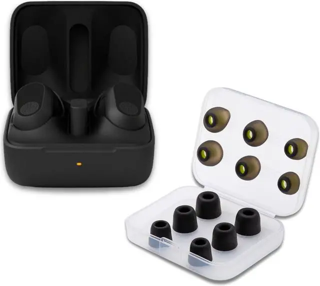 Main image of Sony WFG700N/W INZONE Buds Truly Wireless Noise Canceling Gaming Earbuds (Black) with Noise Isolating Memory Foam Tips & Silicone Earbuds (3 Pairs Each) bundle