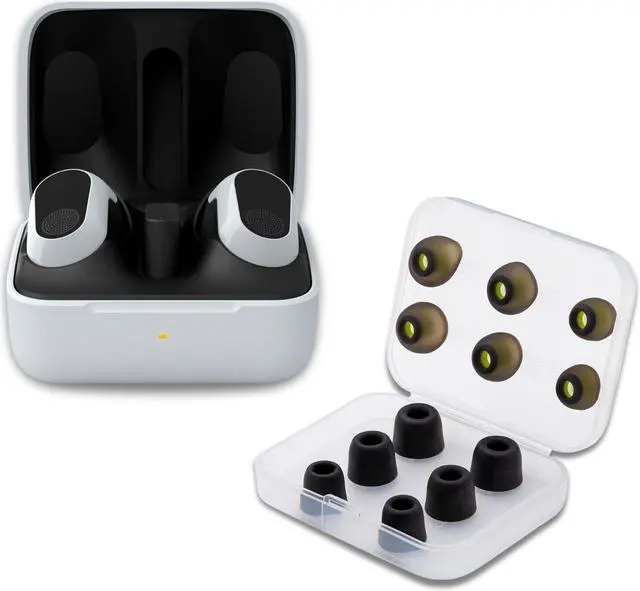Main image of Sony WFG700N/W INZONE Buds Truly Wireless Noise Canceling Gaming Earbuds (White) with Noise Isolating Memory Foam Tips & Silicone Earbuds (3 Pairs Each) bundle