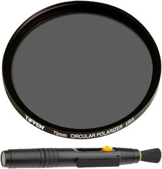 Alt view image 2 of 7 - Tiffen 72mm Circular Polarizing Lens Filter and Lens Cleaning Brush Bundle
