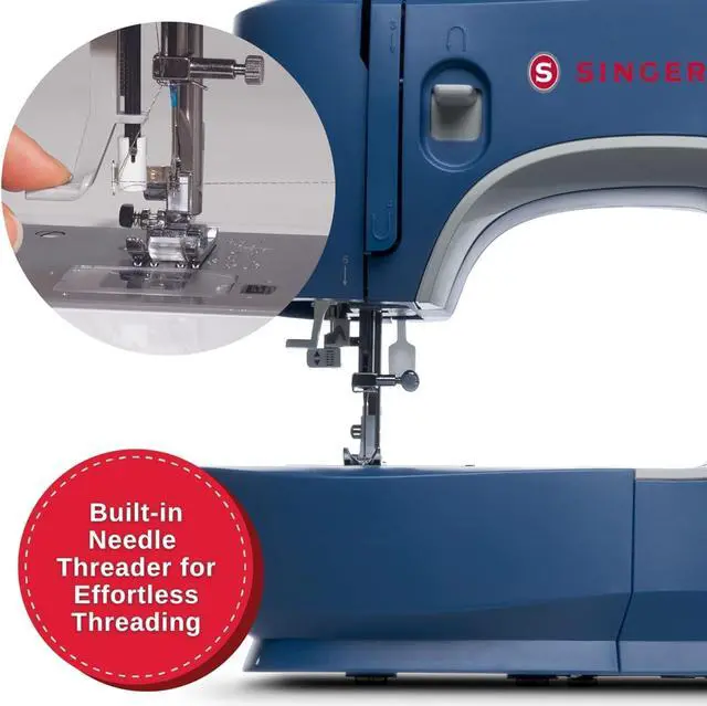 Alt view image 2 of 7 - SINGER | M3300 Sewing Machine with 97 Stitch Applications, & 1-Step Buttonhole - Perfect for Beginners - Sewing Made Easy, Green+Ilauke 36 Pieces Bobbins and Sewing Thread with Case+GDMINLO Multipurpo