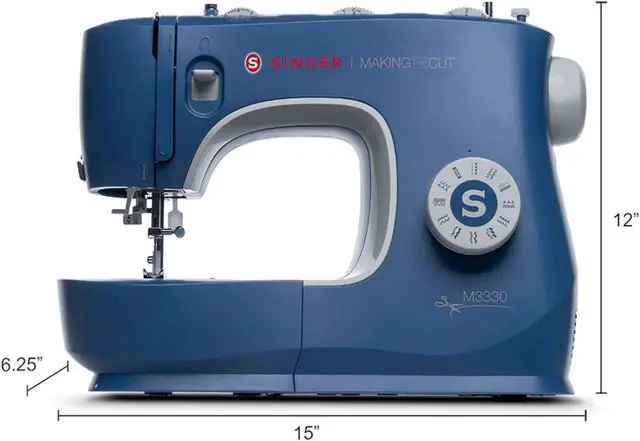 Alt view image 6 of 7 - SINGER | M3300 Sewing Machine with 97 Stitch Applications, & 1-Step Buttonhole - Perfect for Beginners - Sewing Made Easy, Green+Ilauke 36 Pieces Bobbins and Sewing Thread with Case+GDMINLO Multipurpo