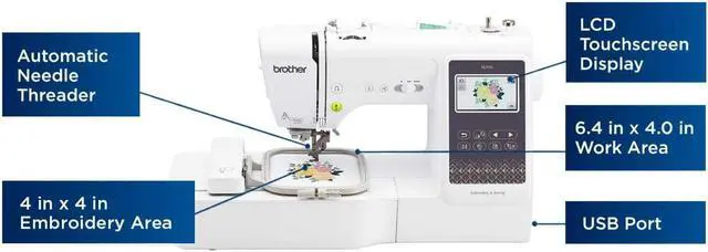 Alt view image 5 of 7 - Brother SE700 Elite Sewing and Embroidery Machine with Sewing Bundle