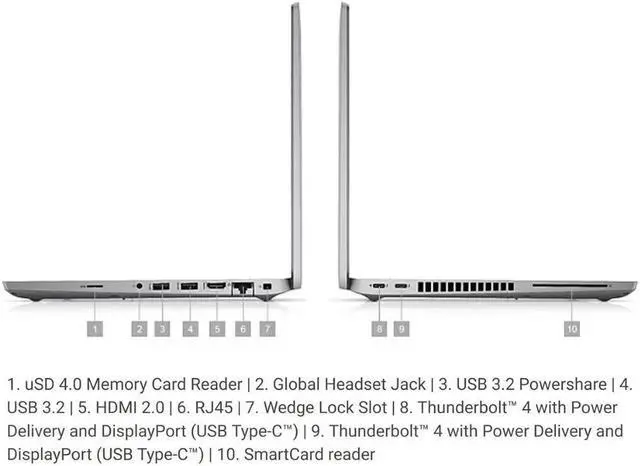 Alt view image 6 of 6 - Dell Latitude 5420 Business Laptop Intel Core i7-1185G7 32GB RAM 512GB SSD 14-Inch Full HD display Thunderbolt 4 Windows 11 Pro