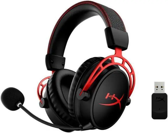 Main image of HyperX Cloud Alpha Wireless - Gaming Headset for PC, 300-hour battery life, DTS Headphone:X Spatial Audio, Memory foam, Dual Chamber Drivers, Noise-Canceling Mic, Durable Aluminum Frame (Red)