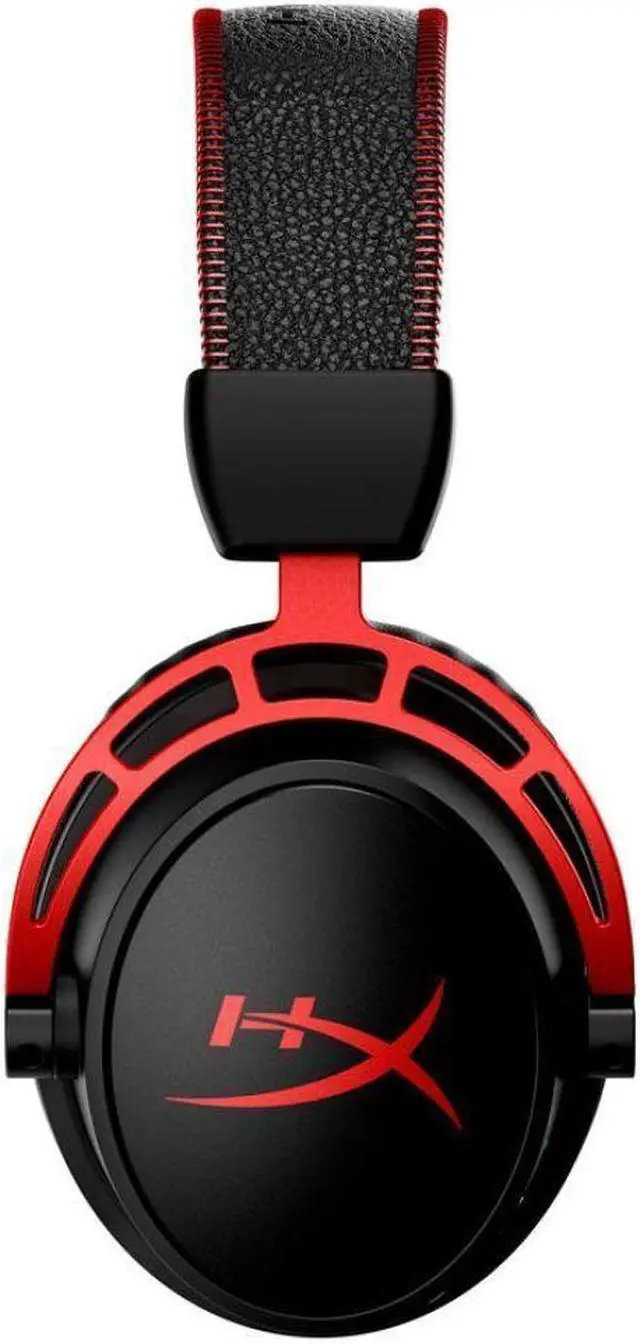 Alt view image 4 of 7 - HyperX Cloud Alpha Wireless - Gaming Headset for PC, 300-hour battery life, DTS Headphone:X Spatial Audio, Memory foam, Dual Chamber Drivers, Noise-Canceling Mic, Durable Aluminum Frame (Red)
