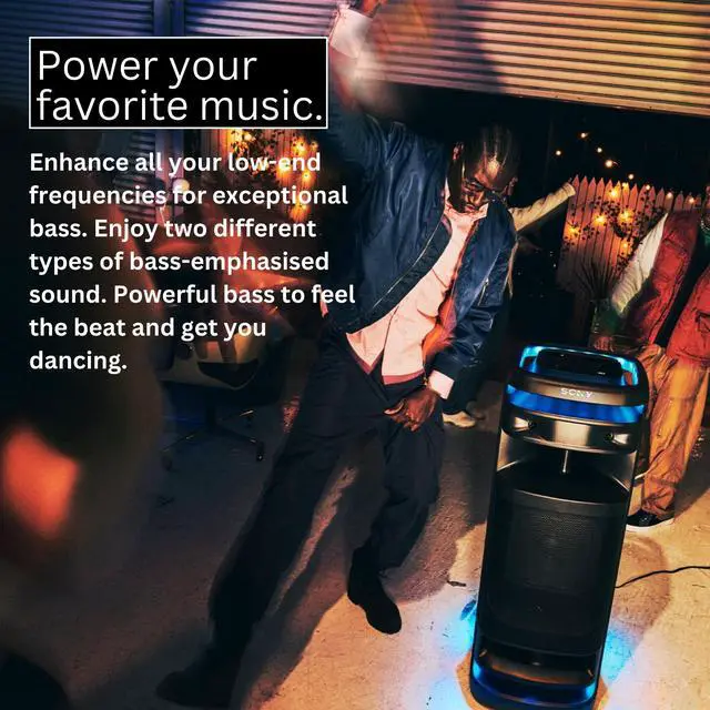 Alt view image 3 of 7 - Sony ULT TOWER 10 Party Speaker - SRSULT1000 (Black) Wired Unidirectional Dynamic Microphone Bundle