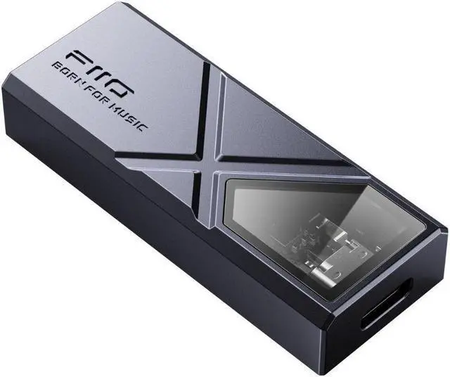 Alt view image 2 of 7 - FiiO Compact portable USB DAC and headphone amp with 3.5mm and 4.4mm balanced output, Black