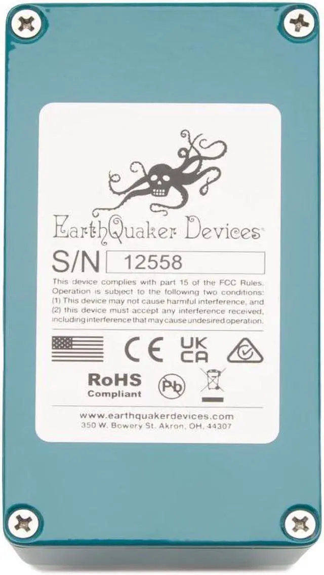 Alt view image 5 of 5 - EarthQuaker Devices Acapulco Gold Power Amp Distortion Pedal (Water Blue)