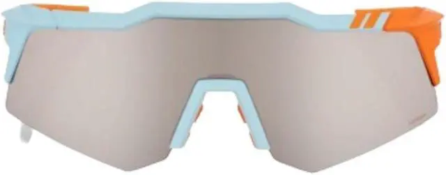 Alt view image 2 of 3 - 100% Speedcraft XS Sport Performance Cycling Sunglasses (Soft Tact Two Tone - HiPER Silver Mirror Lens)