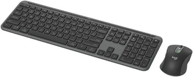 Alt view image 3 of 20 - Logitech MK955 Wireless Keyboard and Optical Mouse Combo Black (920-012425)