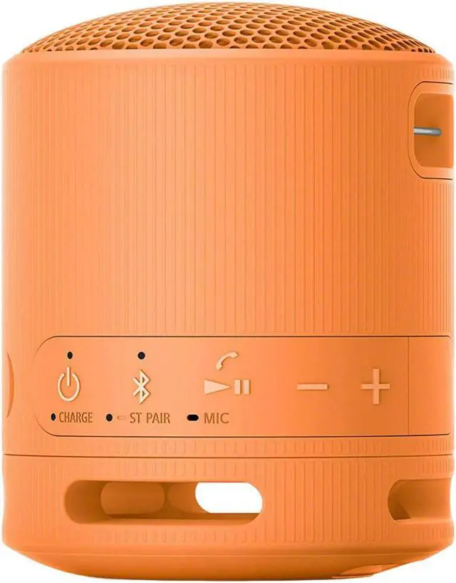 Alt view image 6 of 7 - Sony SRS-XB100 Wireless Bluetooth Portable Speaker (Orange) with Case Bundle