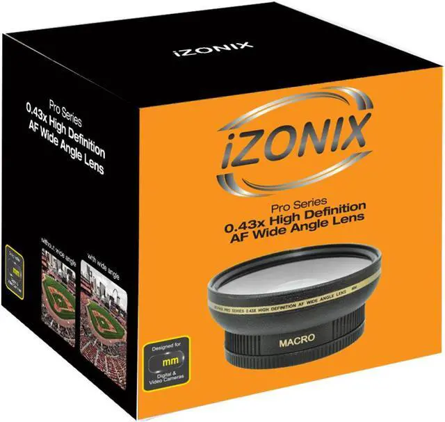 Alt view image 2 of 6 - iZONIX Pro series 0.43x High Definition AF Wide Angle Lens - 58MM