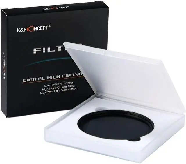 Alt view image 12 of 14 - K&F Concept ND Filter Variable ND2-400 ND Neutral Density Fader Adjustable ND2 ND4 ND8 ND16 ND32 to ND400 Lens Filter for Camera Lenses (67MM)
