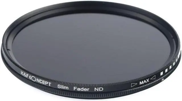 Alt view image 8 of 14 - K&F Concept ND Filter Variable ND2-400 ND Neutral Density Fader Adjustable ND2 ND4 ND8 ND16 ND32 to ND400 Lens Filter for Camera Lenses (77MM)