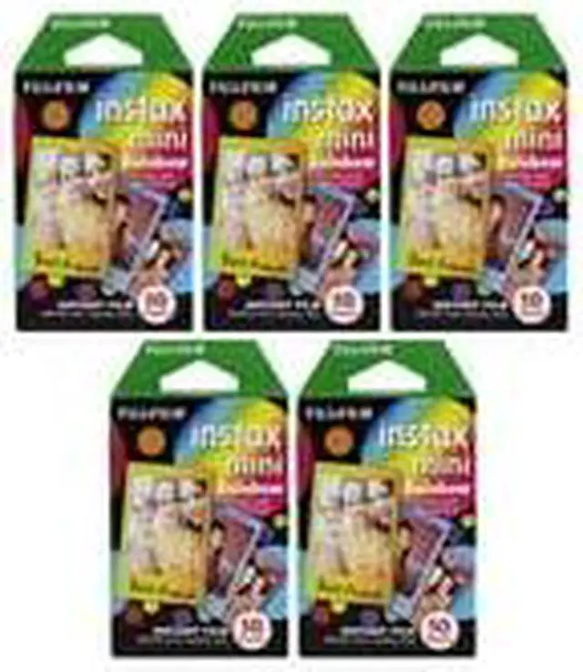 Alt view image 8 of 13 - Fujifilm Instax Mini Instant Rainbow Film (50 Sheets)