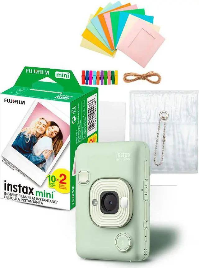 Main image of Fujifilm INSTAX MINI LIPLAY C GREEN VN EX D US with Film and Accessories Kit