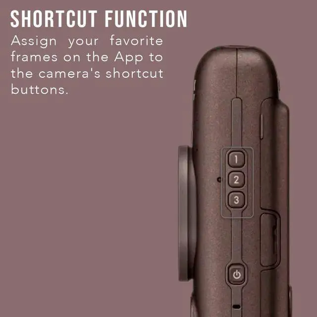 Alt view image 3 of 7 - Fujifilm INSTAX MINI LIPLAY C BRONZE VN EX D US + Film (20exp) + Accessory Kit