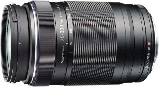 Alt view image 4 of 11 - OM System M.Zuiko Digital - 75 mm to 300 mm - f/6.7 - f/4.8 - Super Telephoto Varifocal Lens