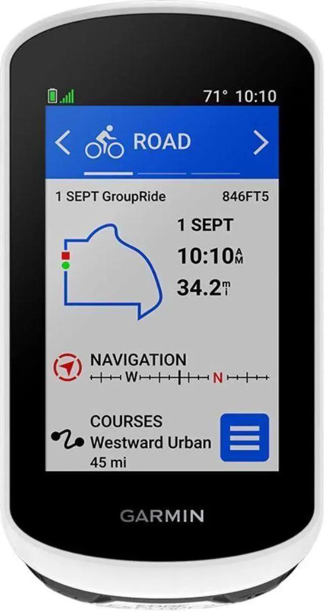 Alt view image 11 of 17 - Garmin Edge® Explore 2, Easy-to-Use GPS Cycling Navigator, eBike Compatibility, Maps and Navigation, with Safety Features